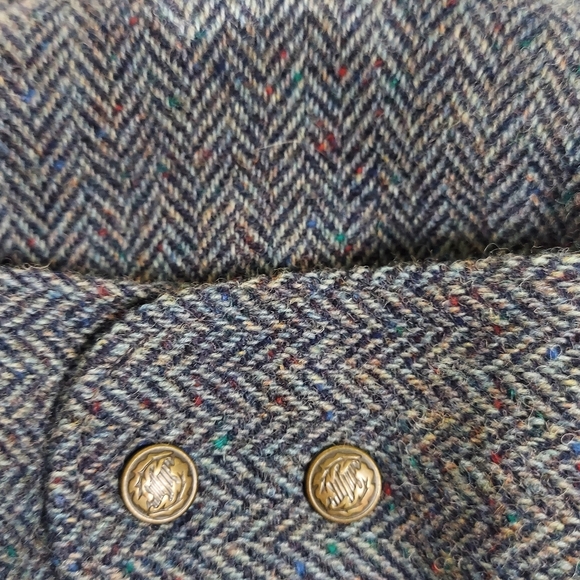 Irish Gray & White Wool Motoring Cap - Picture 12 of 15